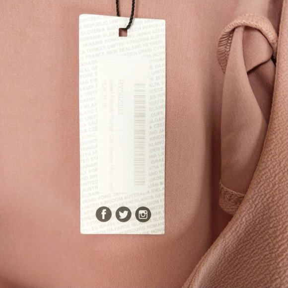 NWT Boohoo Night Janet Formal Plunge Cap Sleeve - Picture 8 of 8